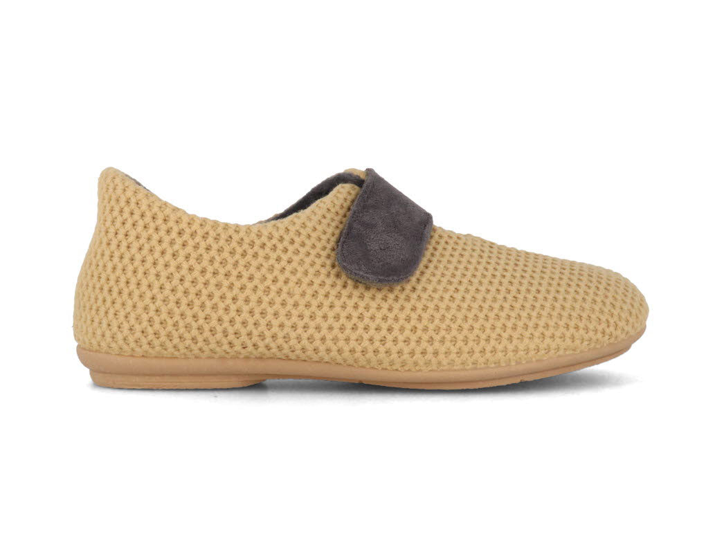 1 Varomed-vital-Women-Velcro-Knit-Slippers-Binti-camel #farbe_Yellow