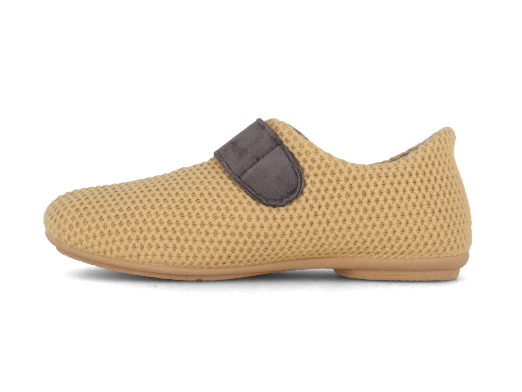 1 Varomed-vital-Women-Velcro-Knit-Slippers-Binti-camel #farbe_Yellow