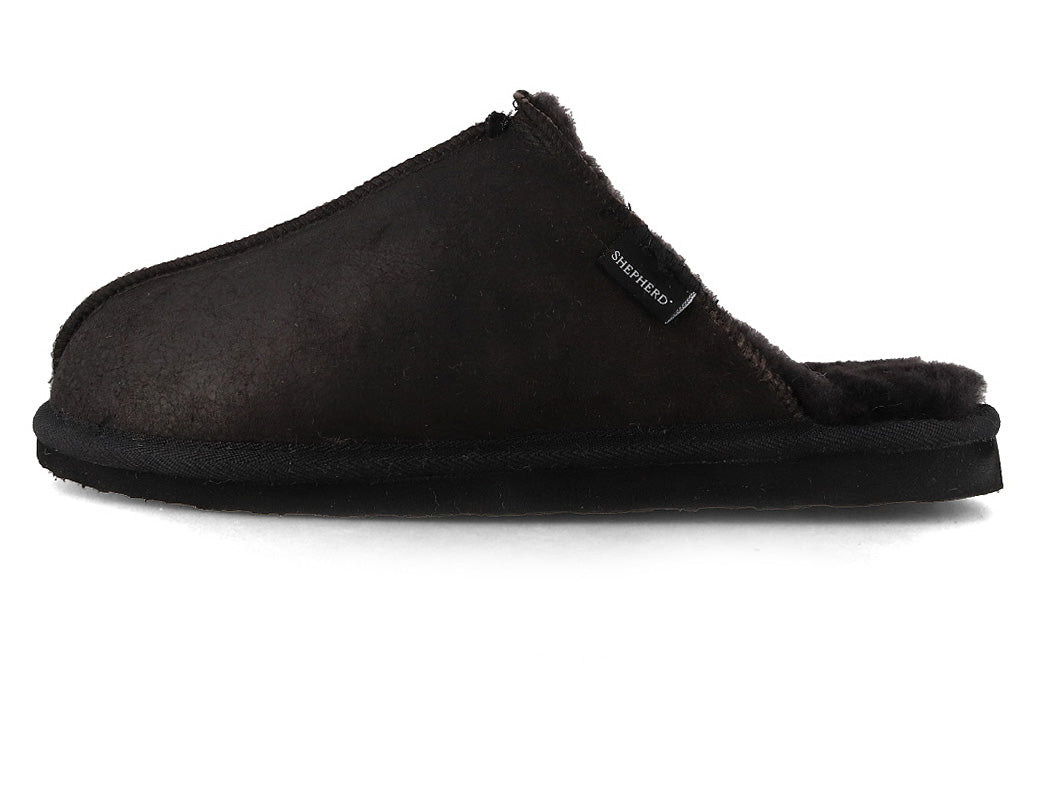 1 SHEPHERD-Hugo-Mens-Shearling-Slippers-black #farbe_Black
