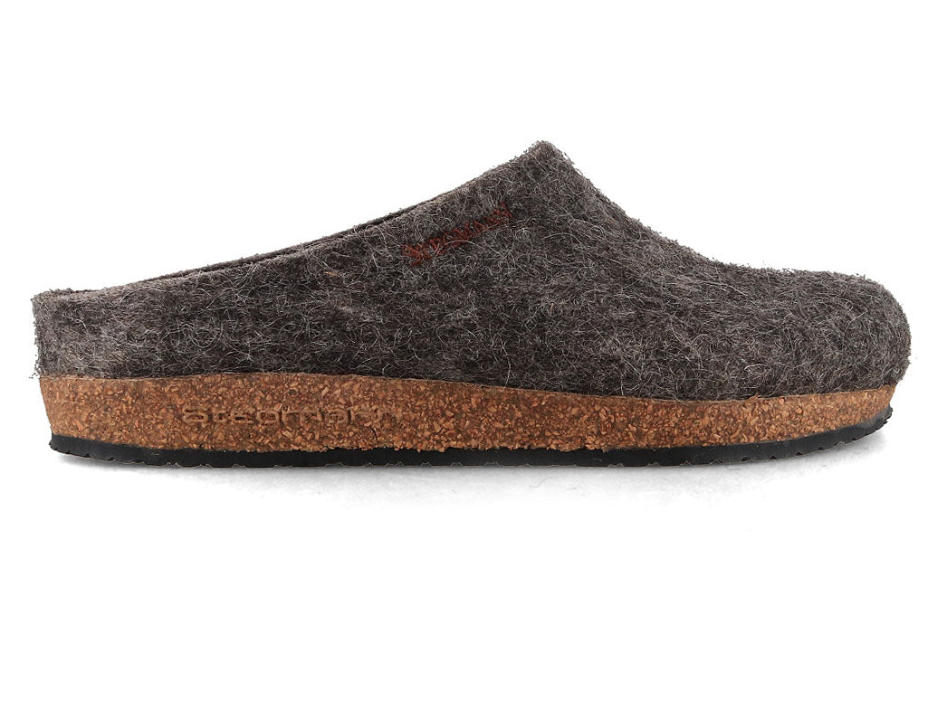 Stegmann Eco Wool Clogs, Stonesheep Gray, side view