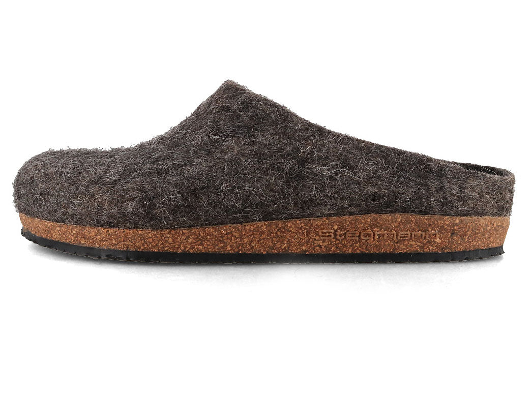 Stegmann Eco Wool Clogs, Stonesheep Gray, opposite side view