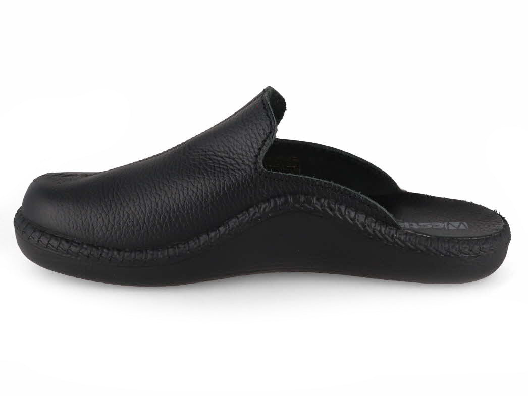 Josef Seibel Monaco 202 G black leather men's slipper, inner side view