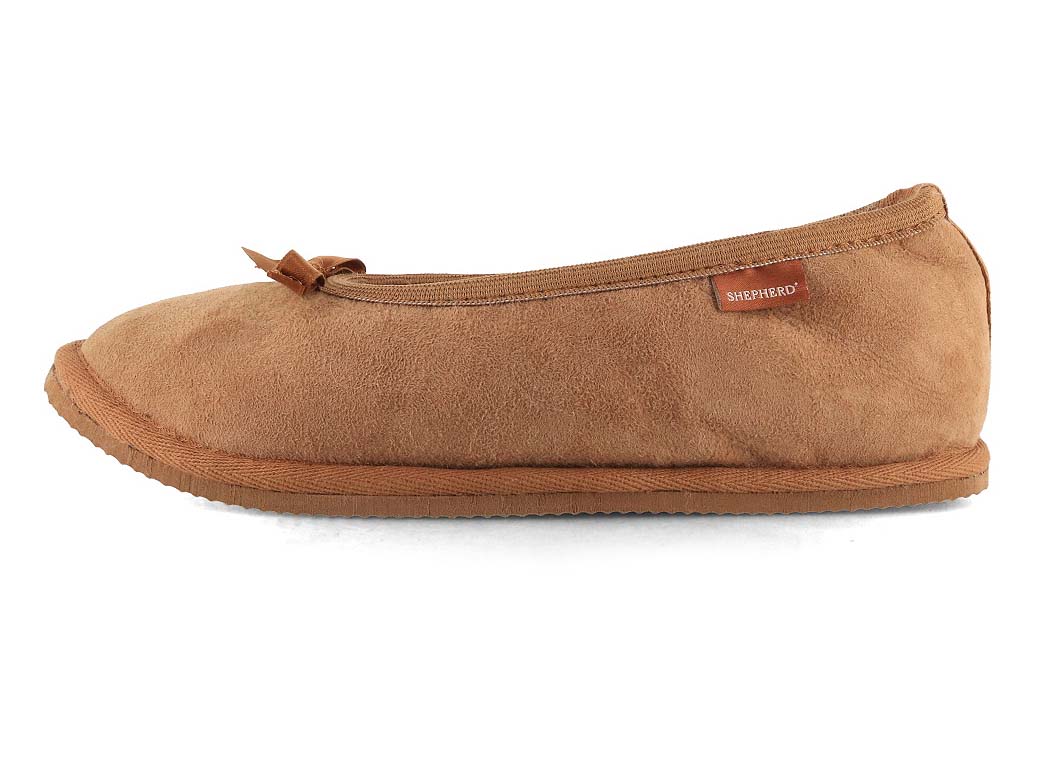 Women Lambskin Ballerinas Stacy Chestnut, footwear, inner medial profile