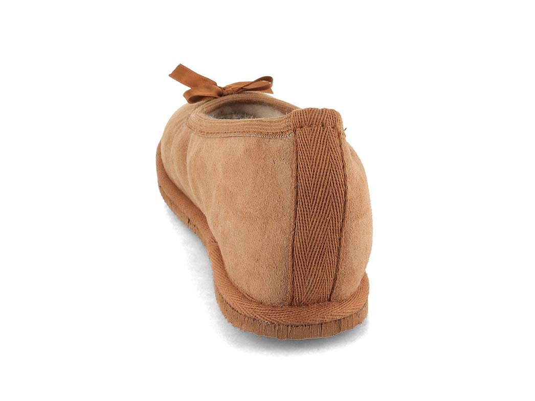 Women Lambskin Ballerinas Stacy Chestnut, footwear, overhead top-down