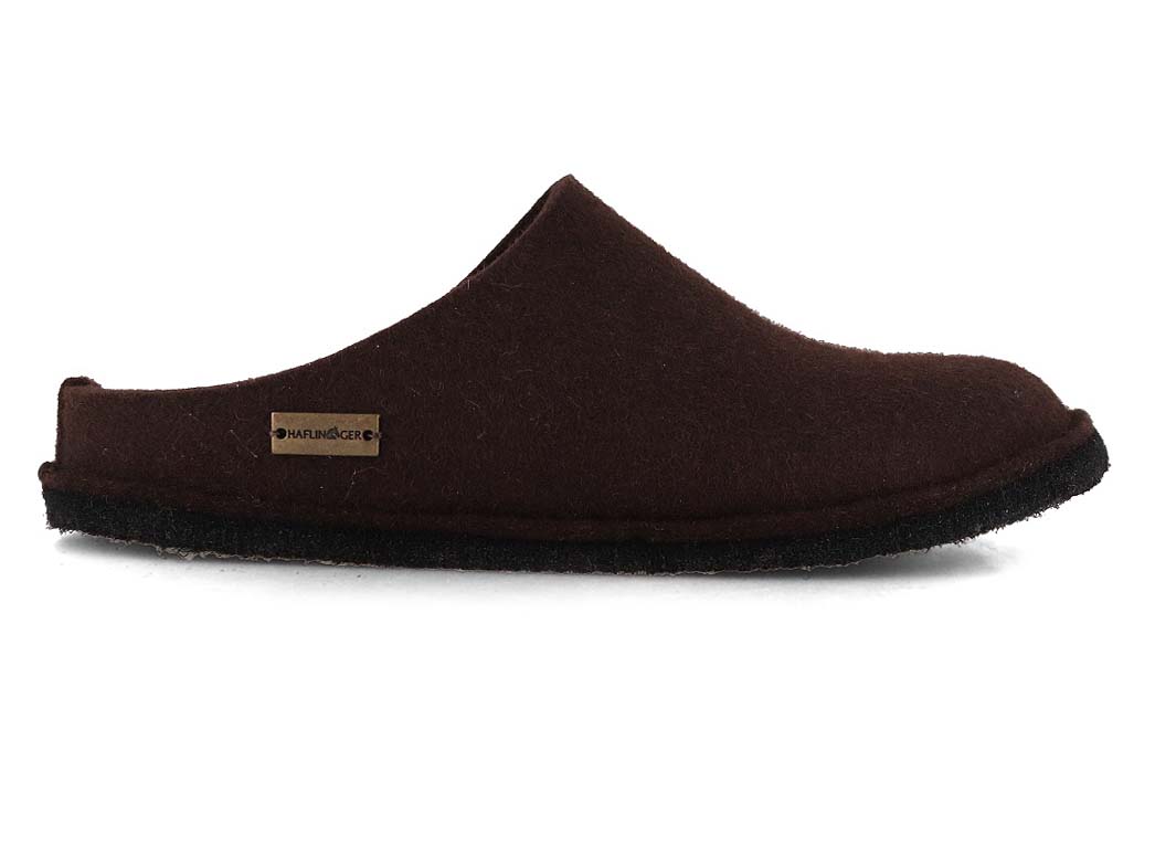 1 HAFLINGER-Men-Women-Felt-Slippers-Flair-Soft-espresso #farbe_Brown