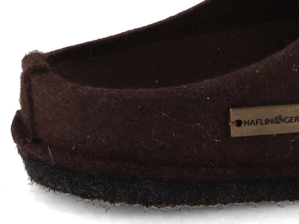 1 HAFLINGER-Men-Women-Felt-Slippers-Flair-Soft-espresso #farbe_Brown