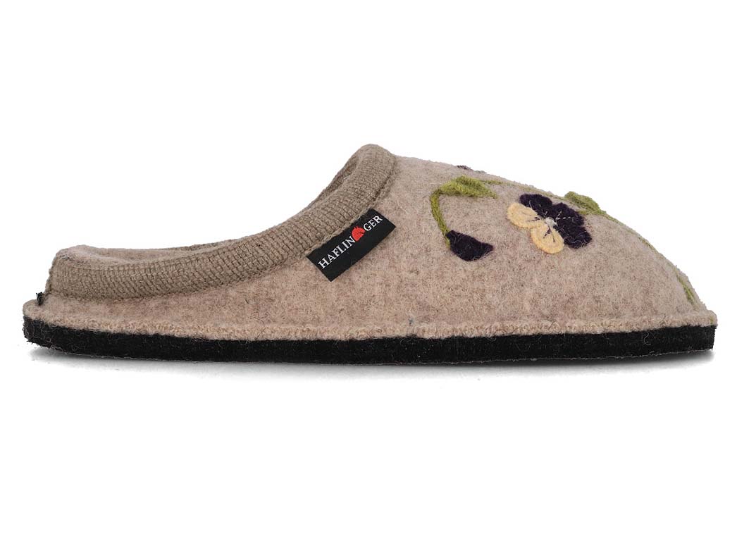 1 HAFLINGER-Women-Boiled-Wool-Slippers-Flair-Viola-beige #farbe_Beige
