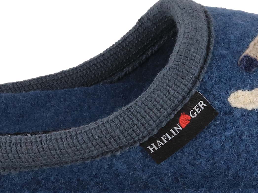 1 HAFLINGER-Women-Boiled-Wool-Slippers-Flair-Choupette-blue #farbe_Blue
