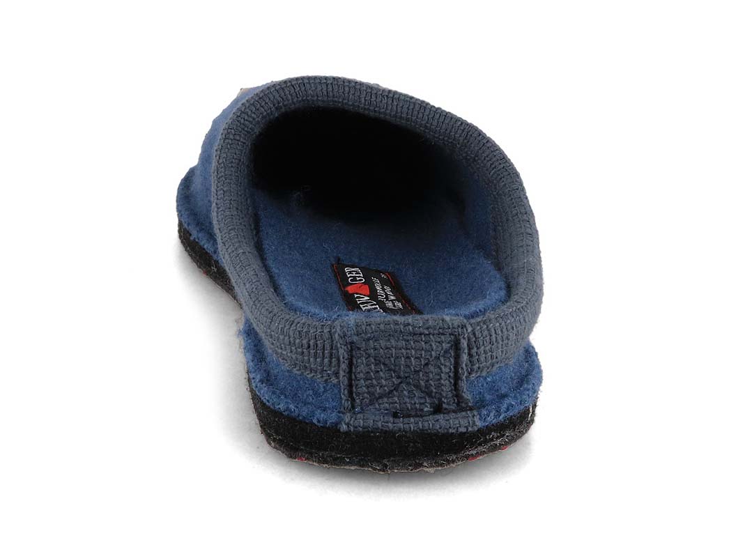 1 HAFLINGER-Women-Boiled-Wool-Slippers-Flair-Choupette-blue #farbe_Blue
