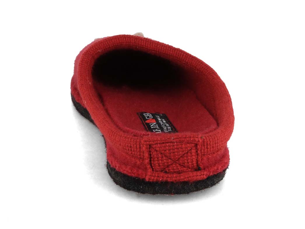 1 HAFLINGER-Women-Wool-Slippers-Flair-Choupette-burgundy #farbe_Red