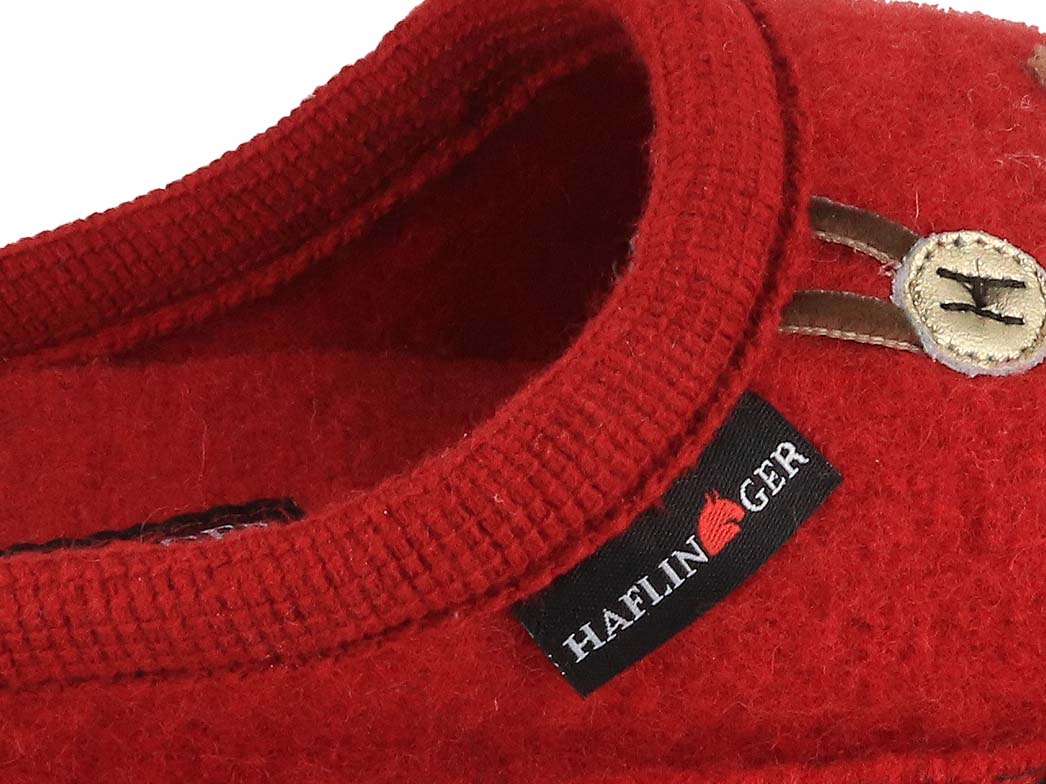 1 HAFLINGER-Women-Boiled-Wool-Slippers-Flair-Fido-paprika #farbe_Red