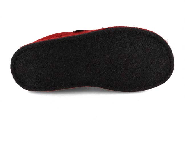 1 HAFLINGER-Women-Boiled-Wool-Slippers-Flair-Fido-paprika #farbe_Red