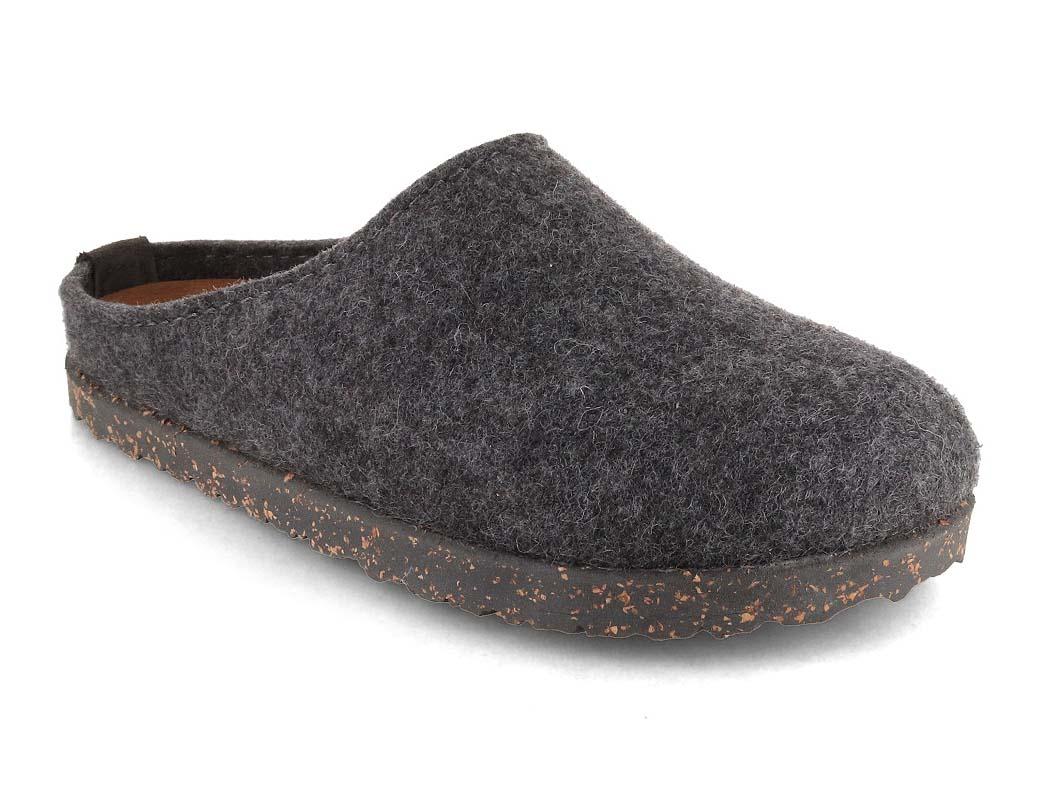 HAFLINGER-Women-Men-Felt-Slippers-Manhattan-anthracite #farbe_Gray