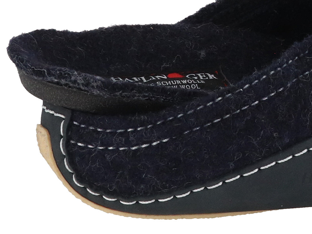 1 HAFLINGER-Unisex-Boiled-wool-Slippers-Pocahontas-captain-blue #farbe_Blue