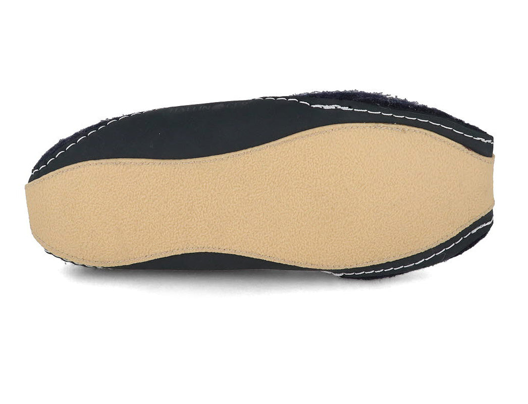 1 HAFLINGER-Unisex-Boiled-wool-Slippers-Pocahontas-captain-blue #farbe_Blue