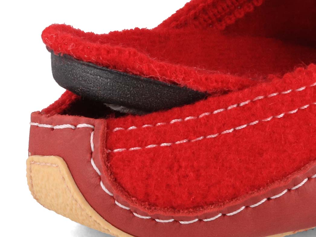 1 HAFLINGER-Women-Boiled-Wool-Slippers-Pocahontas-red #farbe_Red