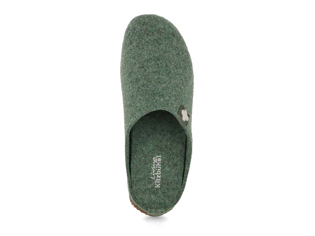 1 Living-Kitzbhel-Women-Men-Felt-Slippers-Swiss-Cross-forest #farbe_Green