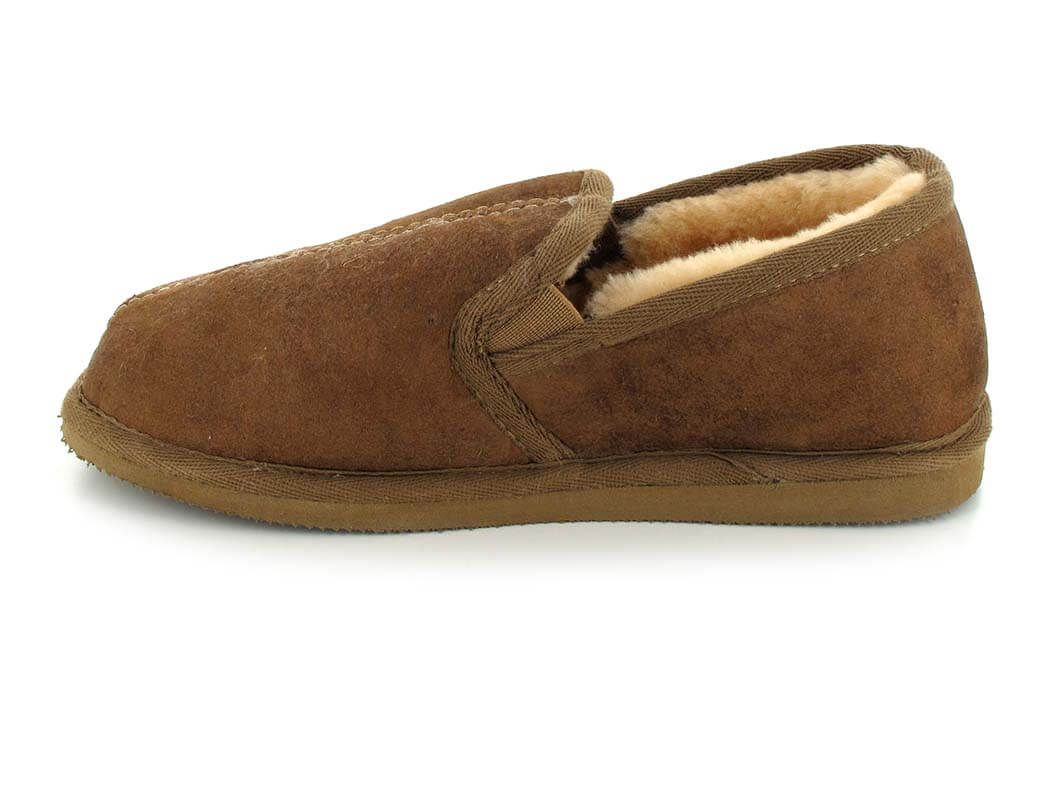 1 SHEPHERD-Men-Lambskin-Slippers-Bosse-antique-cognac #farbe_Brown