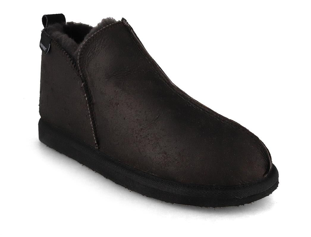 SHEPHERD Women Lambskin Boots 'Annie' in matt black, front three-quarter view