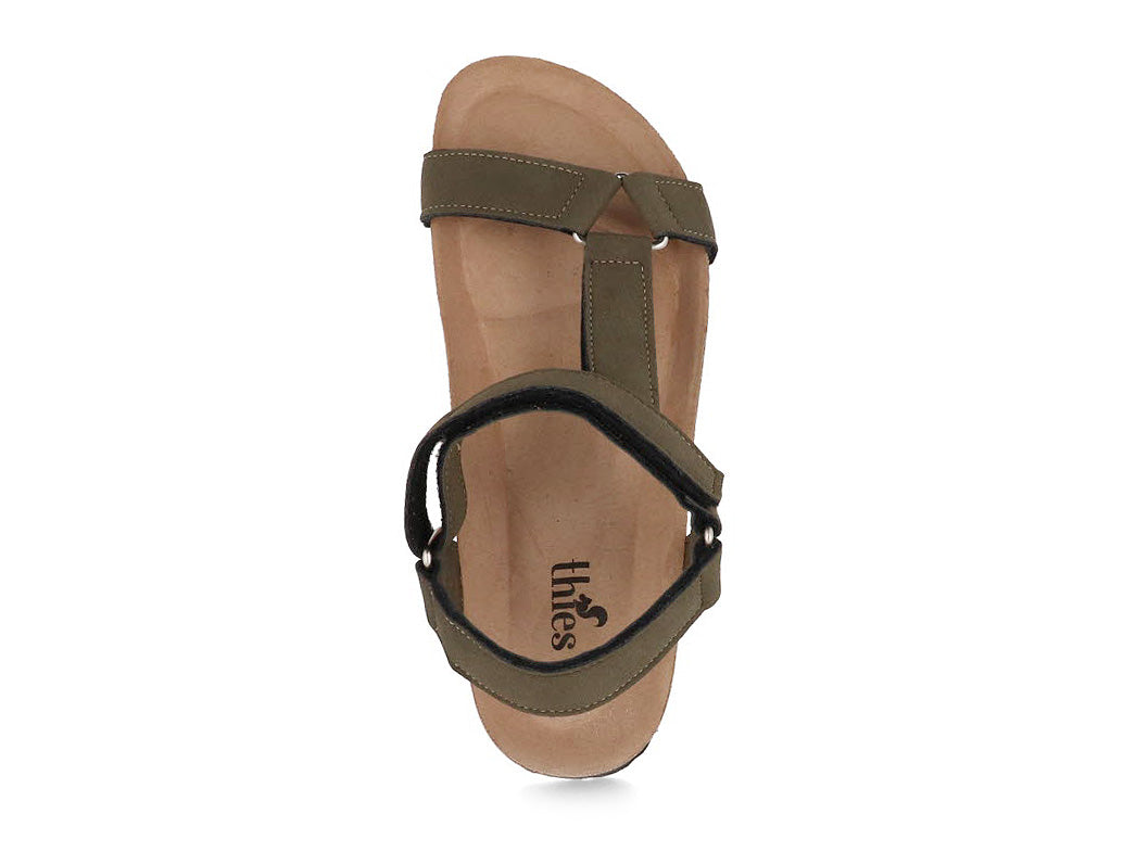 1 Thies-Women-Vegan-Sandals-Eco-Bio-Trek-khaki #farbe_Green