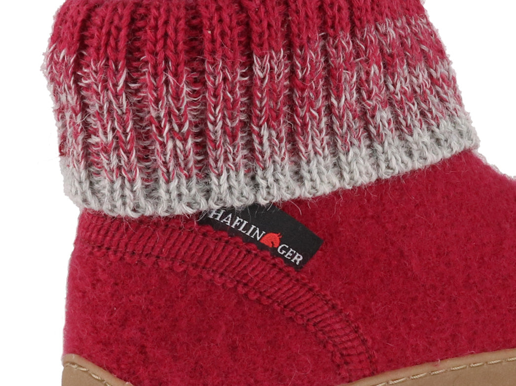 1 HAFLINGER-Boys-Girls-Slipper-Boots-Yuki-burgundy #farbe_Red