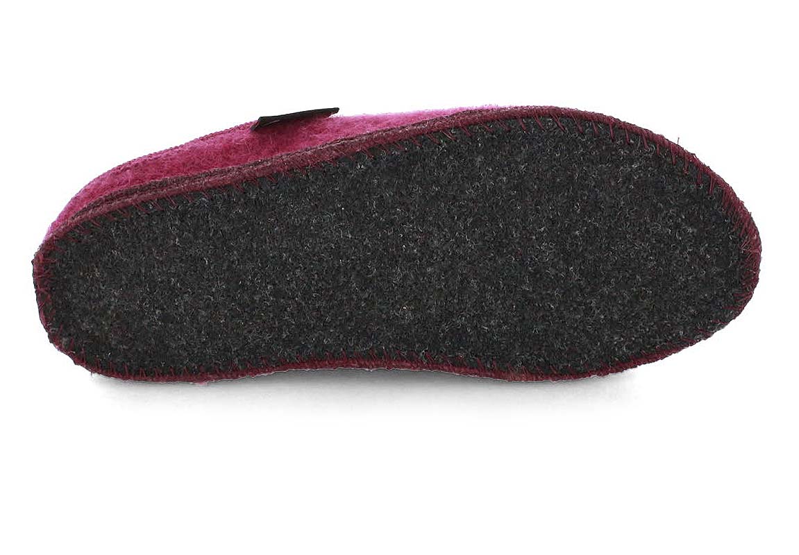1 HAFLINGER-Men-Women-Felt-Slippers-Alaska-mulberry #farbe_Rosa