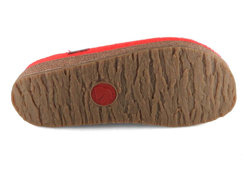 1 HAFLINGER-Women-Felt-Clogs-Grizzly-Kanon-coral #farbe_Rosa