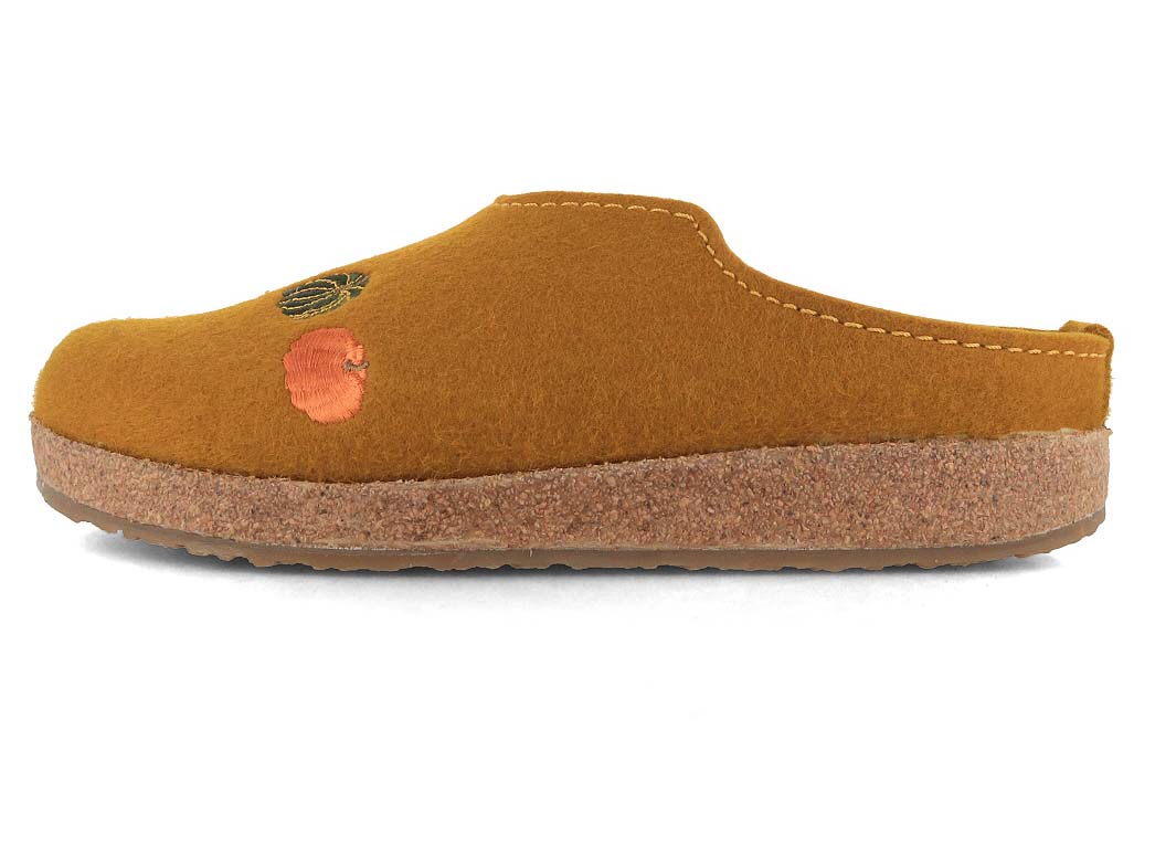 1 HAFLINGER-Women-Felt-Clogs-Grizzly-pumpkin-masala #farbe_Yellow