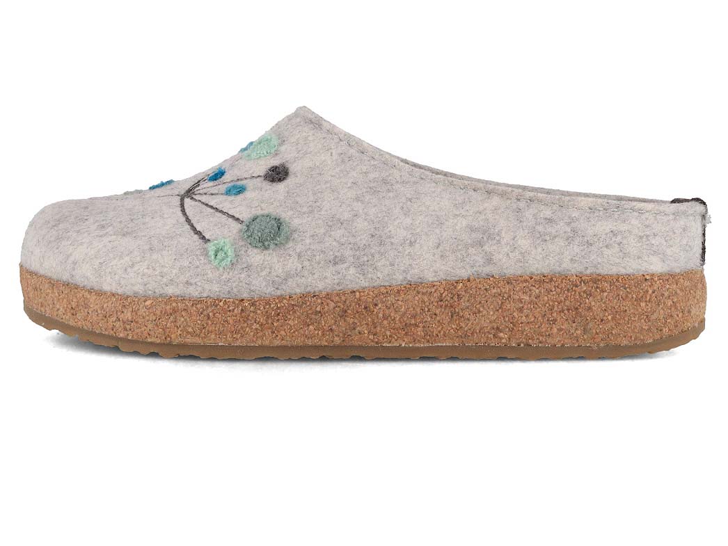 1 HAFLINGER-Women-Felt-Clogs-Grizzly-Amaya-stone-gray #farbe_Gray
