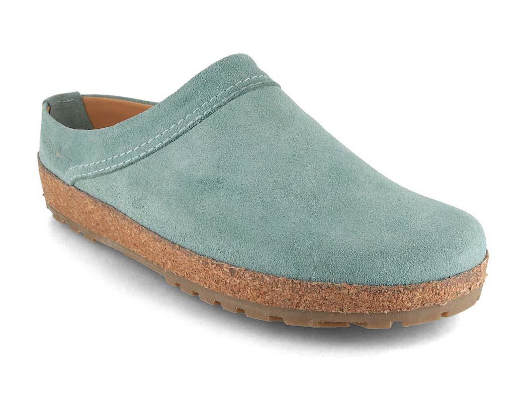 HAFLINGER-Women-Leather-Clogs-with-Arch-Support-Bio-Malm-mint #farbe_Green
