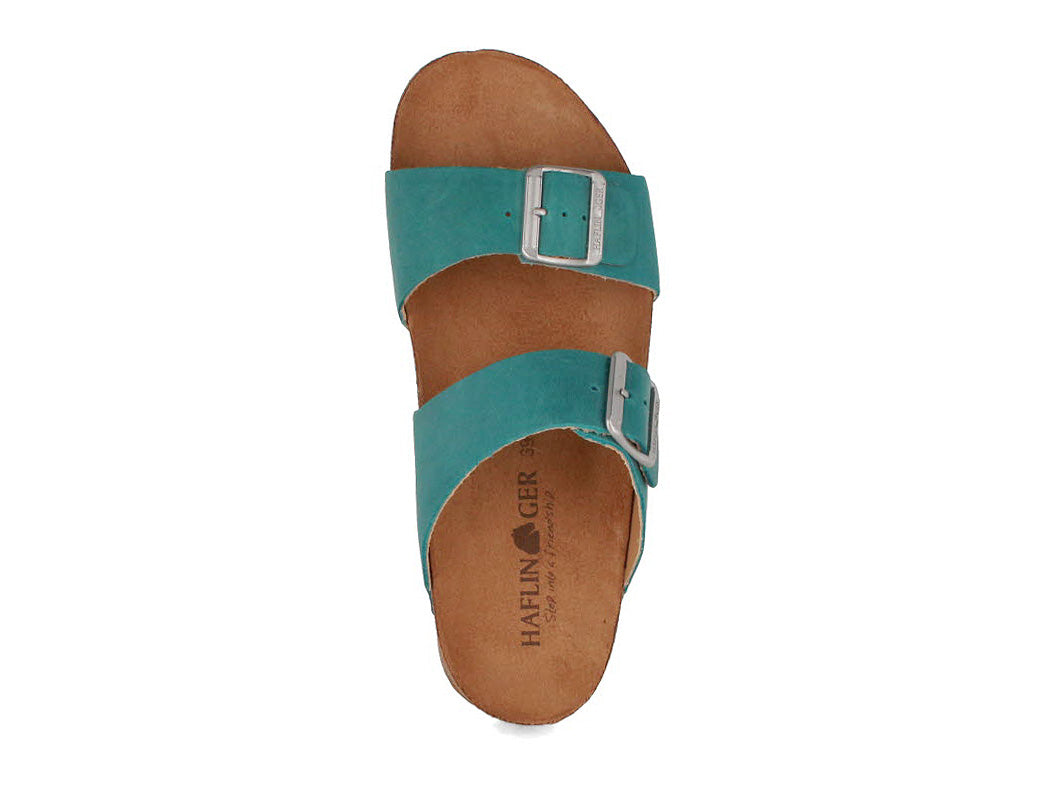 1 HAFLINGER-Women-Sandals-Bio-Andrea-aqua-country #farbe_Teal