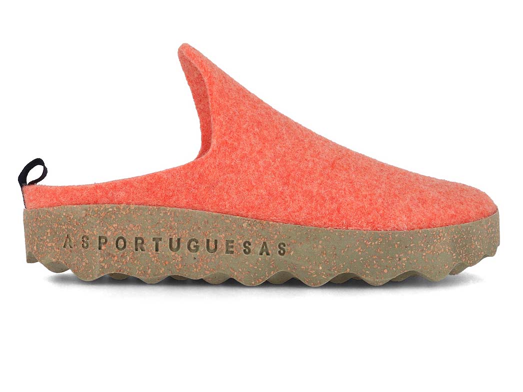 1 ASPORTUGUESAS-Women-Felt-Clogs-Come-orange #farbe_Orange