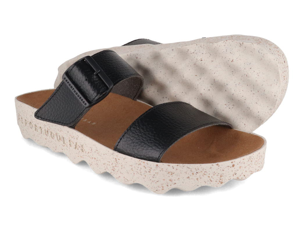 1 ASPORTUGUESAS-Women-Sandals-City-Line-Coly-black #farbe_Black
