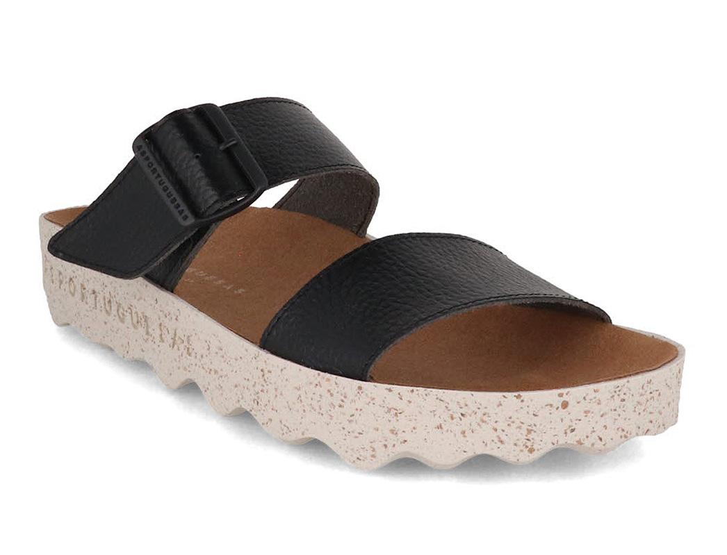 Black City Line Coly sandal in three-quarter view