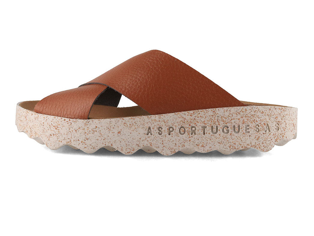 ASPORTUGUESAS City Line Cross Sandals, Tan