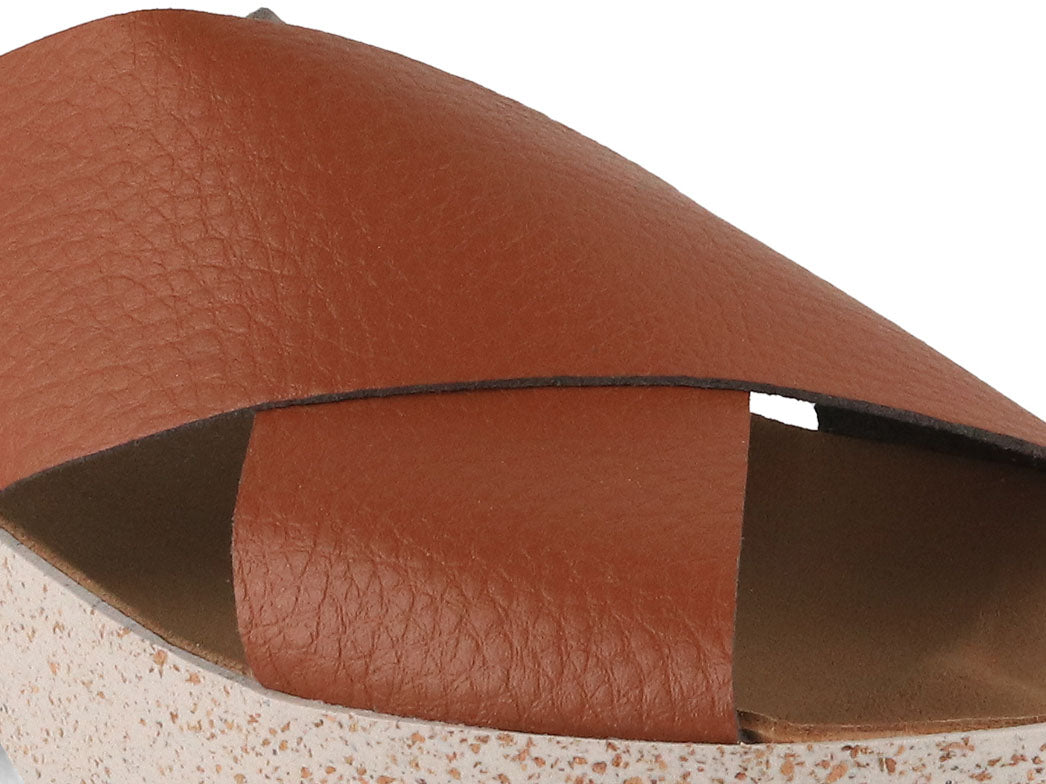 ASPORTUGUESAS City Line Cross Sandals, Tan