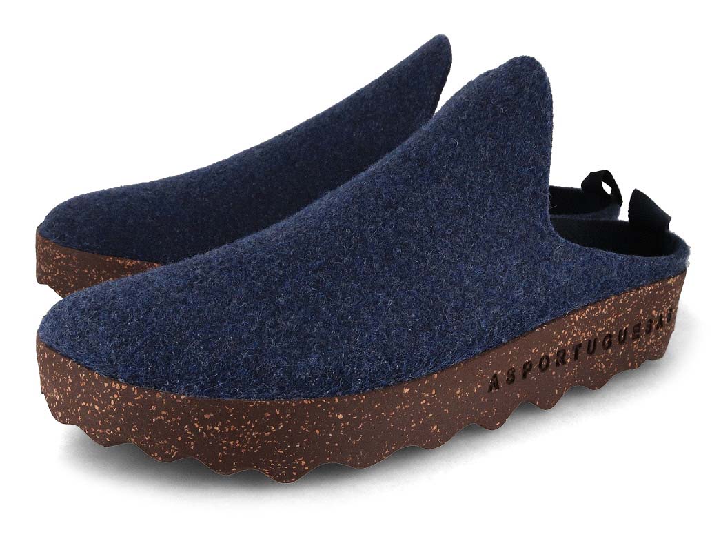 1 ASPORTUGUESAS-Men-Felt-Clogs-Come-blue #farbe_Blue
