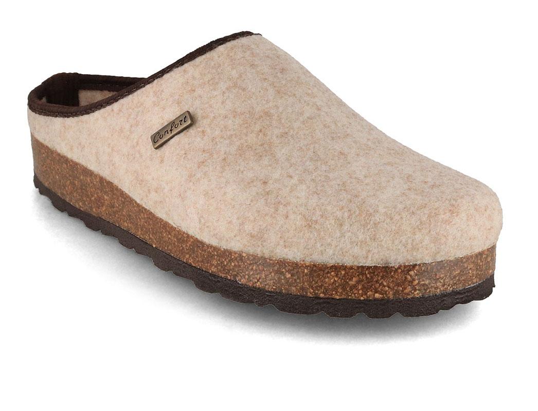 Tuffeln-Comfort-Women-Tyrolean-Vegan-Felt-Clogs-beige #farbe_Beige