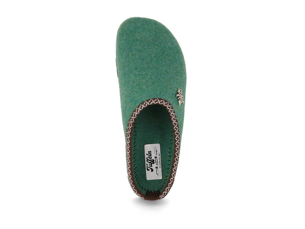 1 Tuffeln-Felt-Clogs-for-Women-Edelweiss-green #farbe_Green