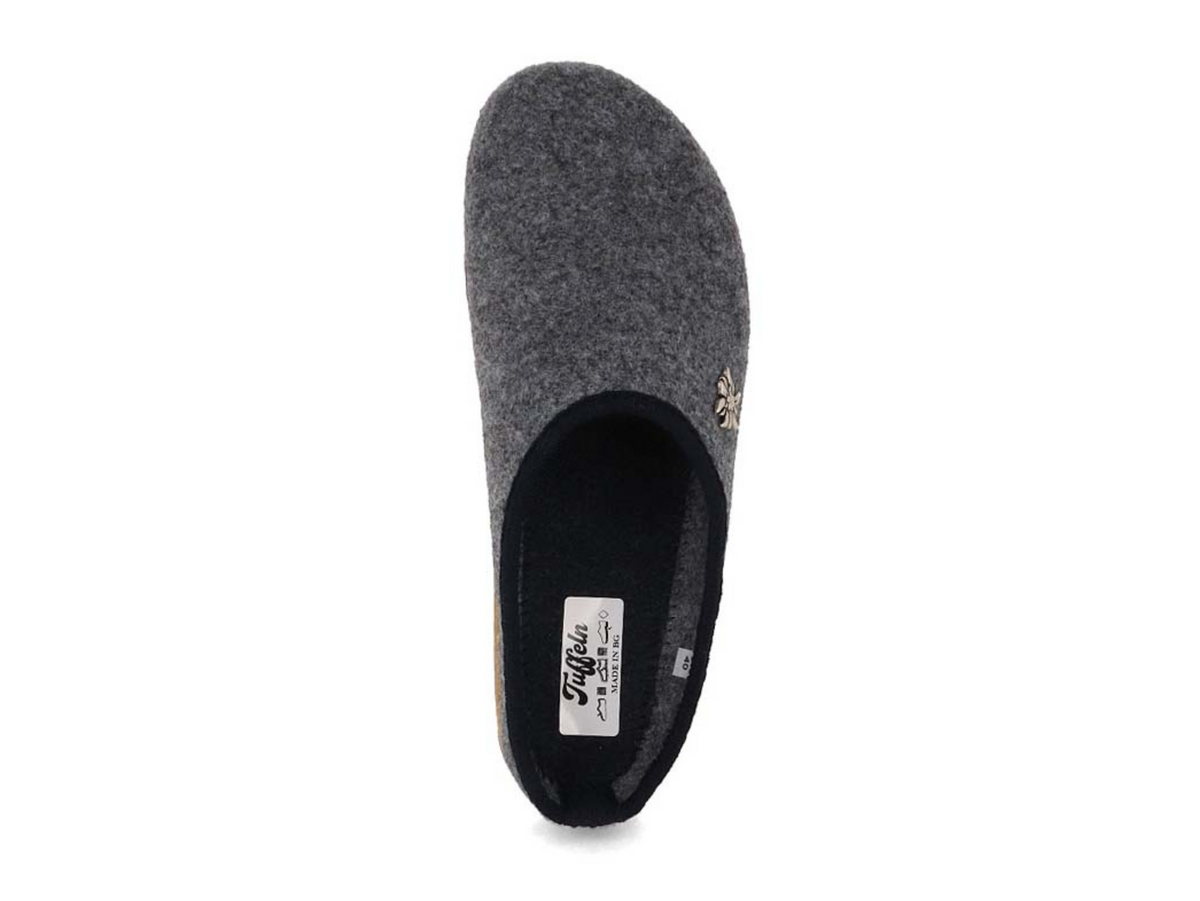 Tuffeln Edelweiss Vegan Felt Clogs, Purple