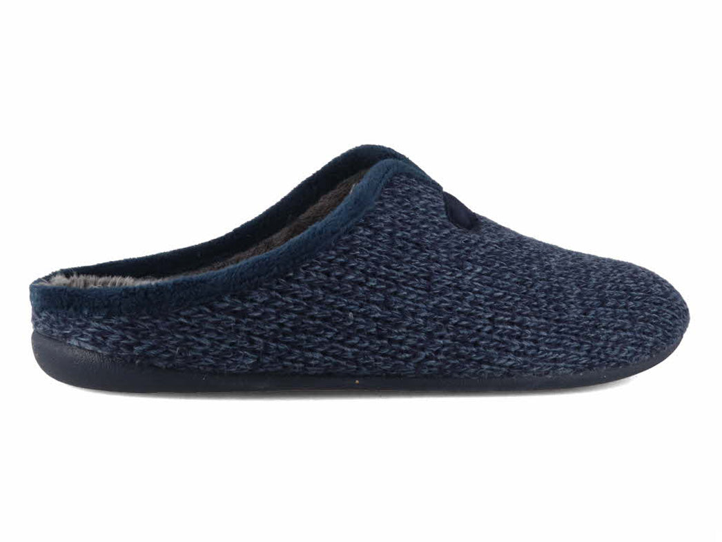 1 Varomed-vital-Mens-Knit-Slippers-Lucas-marine #farbe_Blue