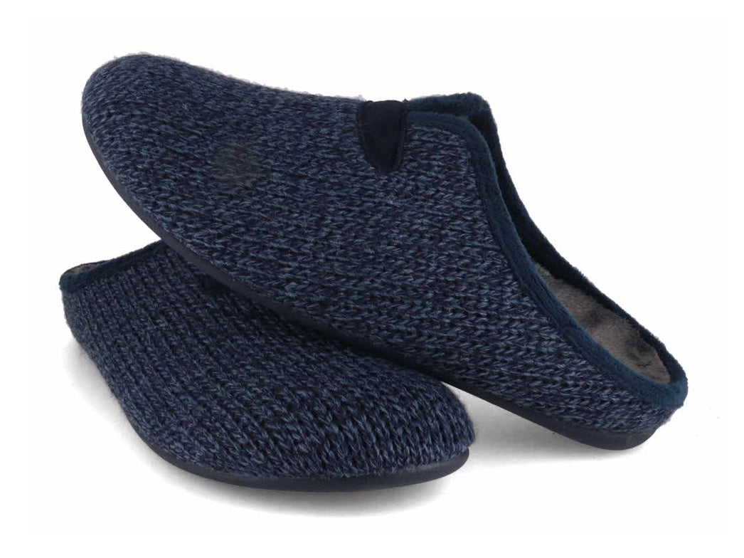 1 Varomed-vital-Mens-Knit-Slippers-Lucas-marine #farbe_Blue