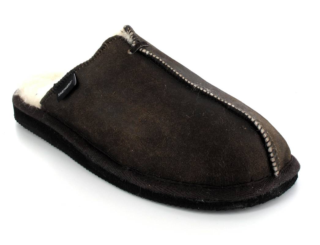 SHEPHERD-Mens-Sheepskin-Slippers-Hugo-oiled-antique #farbe_Brown