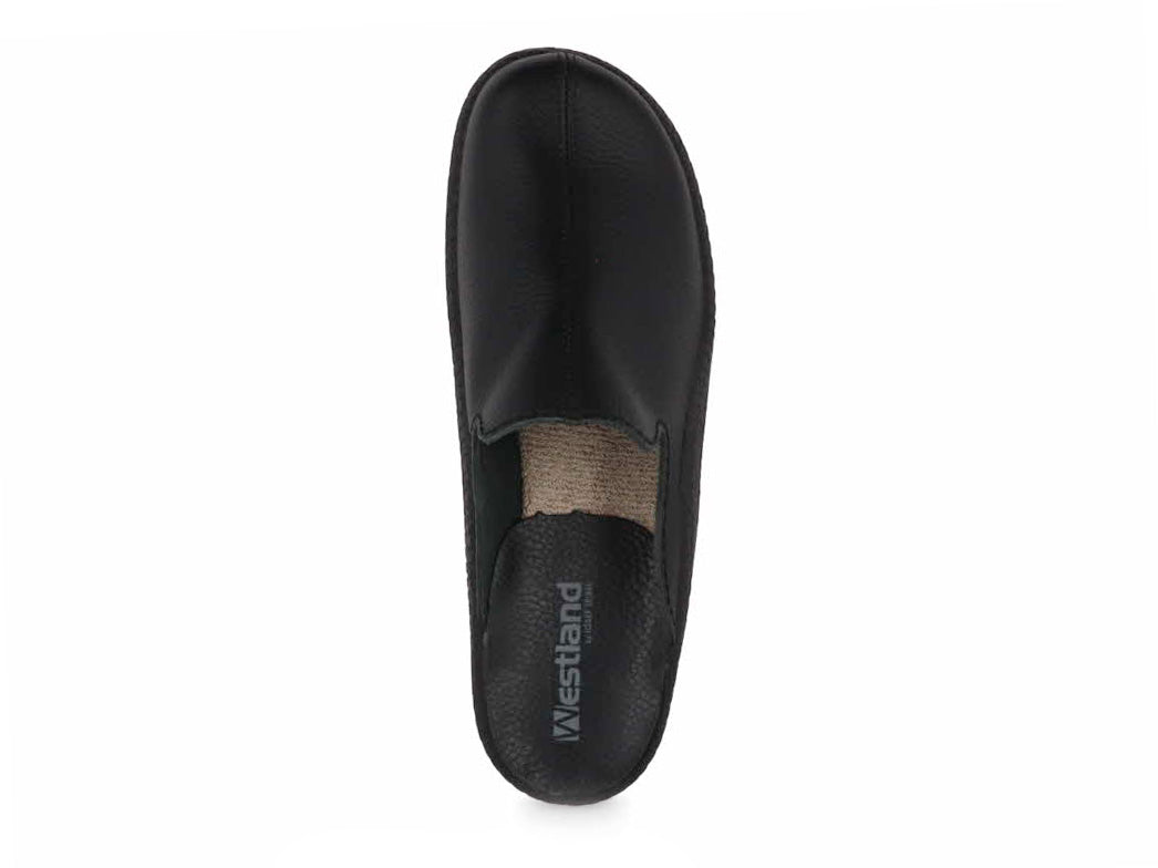 1 Josef-Seibel-Men-Leather-Slippers-Westland-Monaco-black #farbe_Black