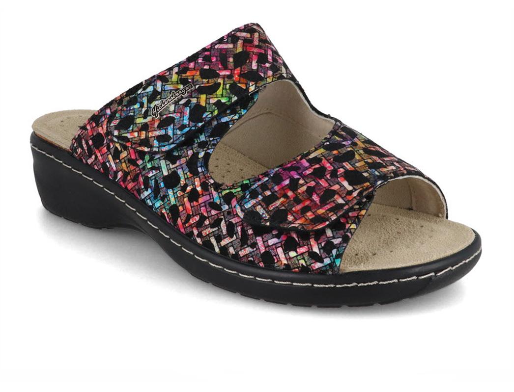 HICKERSBERGER-Hallux-Women-Mules-Milano-black-multi #farbe_Colorful