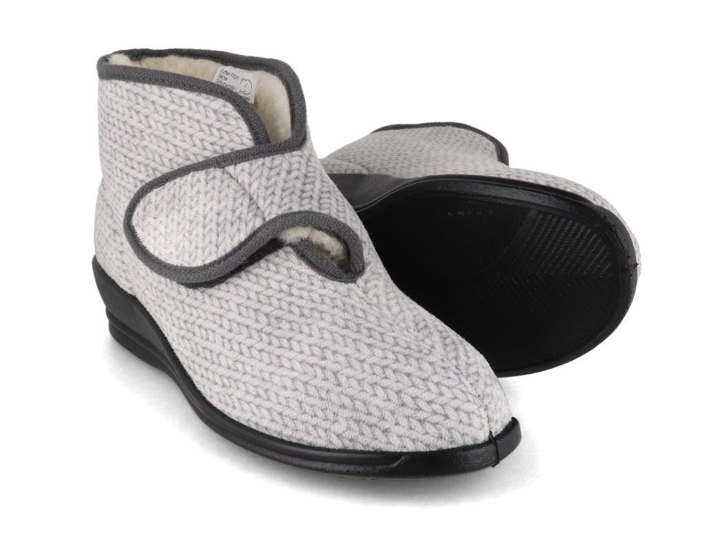 1 Varomed-vital-Womens-Velcro-Boots-Bella-gray #farbe_Gray