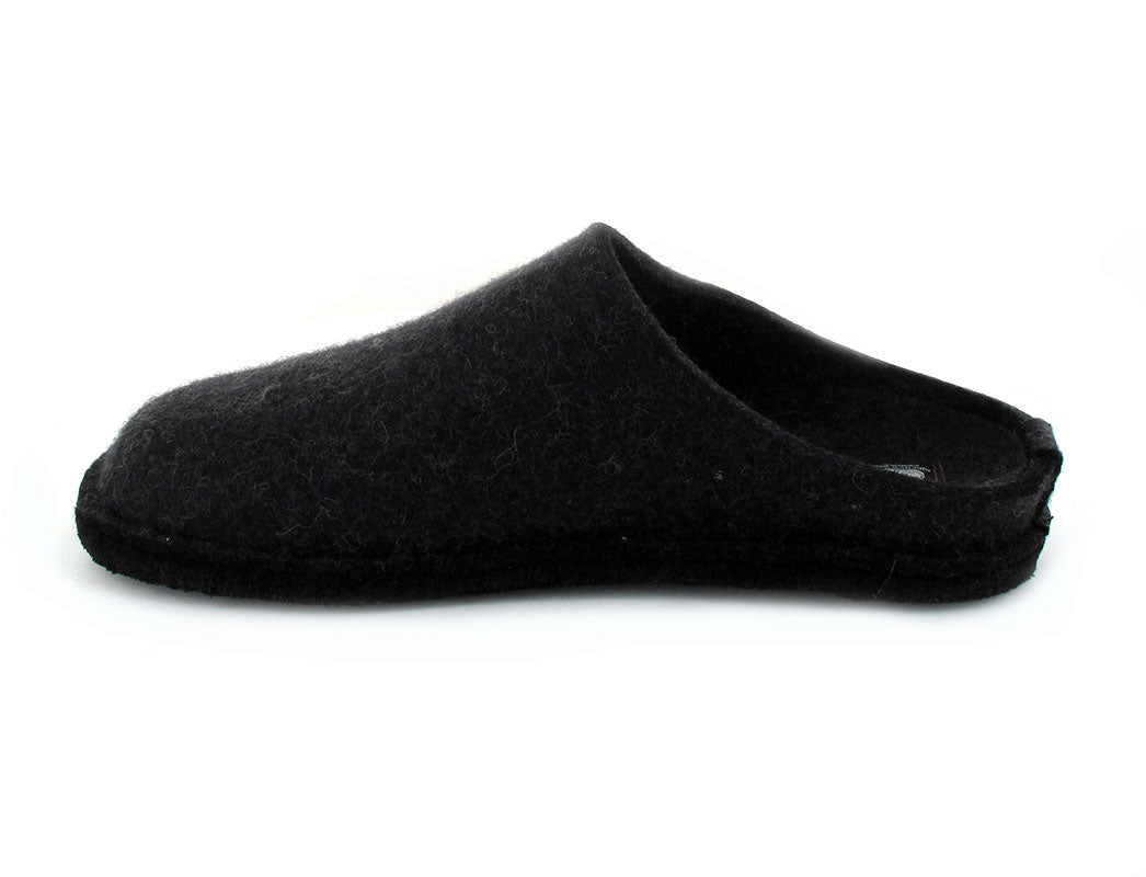 1 HAFLINGER-Wool-Felt-Slippers--Flair-Soft-Charcoal #farbe_Grey