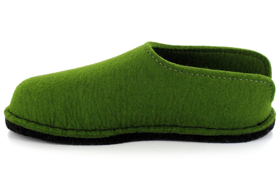 1 HAFLINGER-Slippers-with-Arch-Support-Flair-Smily-grassgreen #farbe_Green