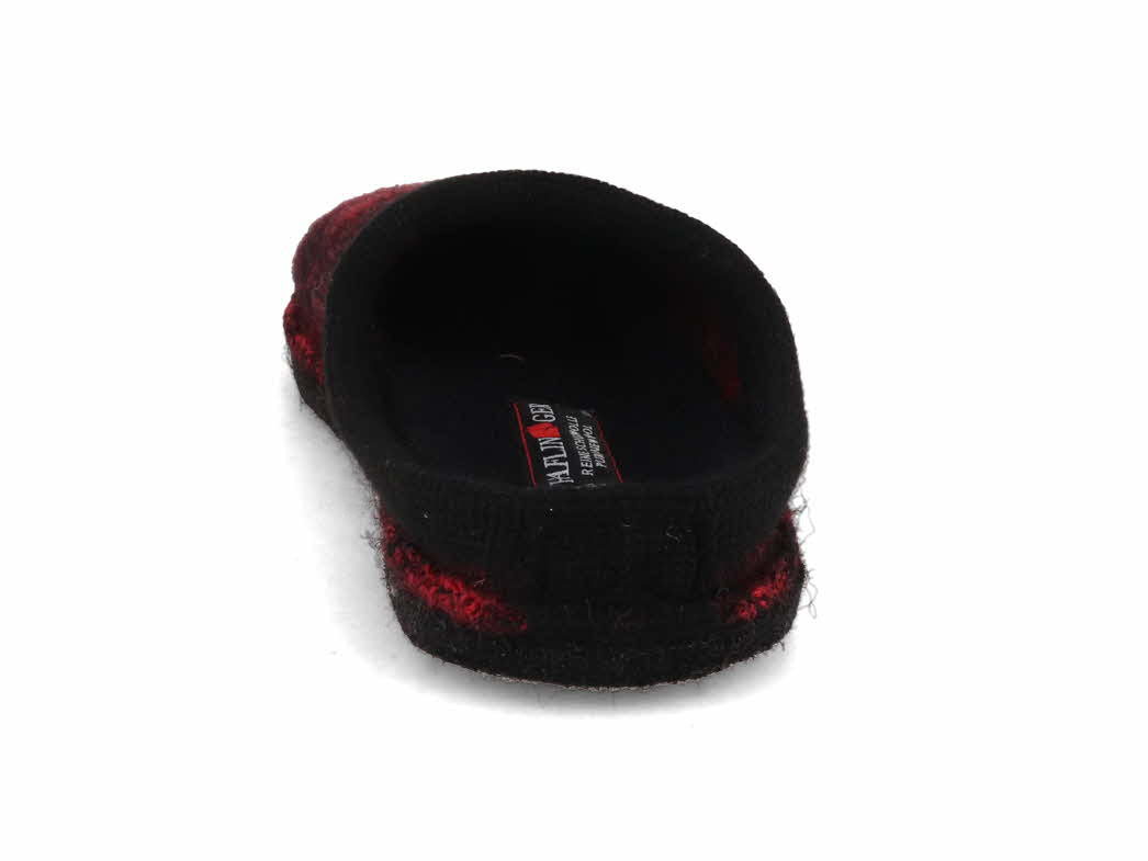 1 HAFLINGER-Women-Felt-Slippers-Flair-Plaid-paprika #farbe_Red