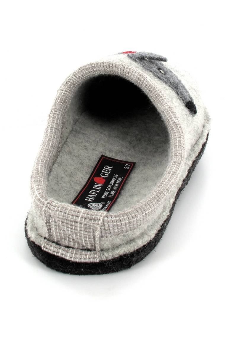 1 HAFLINGER-Dog-Slippers--Flair-Dachshund-StoneGray #farbe_Grey